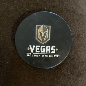 Golden Knights hockey puck